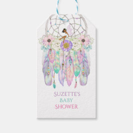 Ethnic Fairy Dream Catcher Arrow Feathers Ribbons Geschenkanhänger