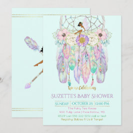 Ethnic Fairy Dream Catcher Boho jedes Farbpapier Einladung