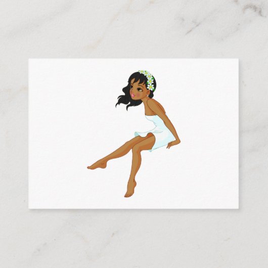 Ethnic Fairy Dream Catcher Feathers Diaper Raffles Begleitkarte (Rückseite)