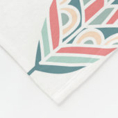 Ethnic Feathers Hand Drawn Illustration Fleecedecke (Ecke)