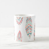 Ethnic Feathers Hand Drawn Illustration Kaffeetasse (Mittel)