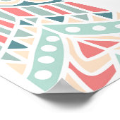 Ethnic Feathers Hand Drawn Illustration Poster (Ecke)