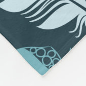Ethnic feathers seamless pattern fleecedecke (Ecke)
