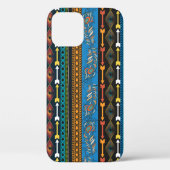 Ethnic Feathers: Stickerei Boho Chic Case-Mate iPhone Hülle (Rückseite)