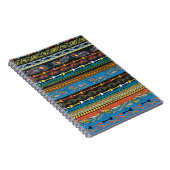 Ethnic Feathers: Stickerei Boho Chic Notizblock (Rechte Seite)