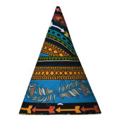 Ethnic Feathers: Stickerei Boho Chic Partyhütchen (Rechts)