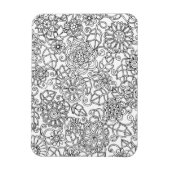 Ethnic Floral Doodle Magnet (Vertikal)