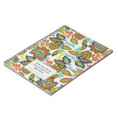 Ethnic Floral Foliage Notizblock (Linke Seite)