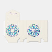 Ethnic Floral Mandala Monogram Geschenkschachtel (Ungefaltet)