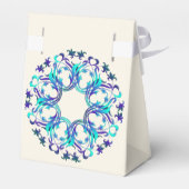 Ethnic Floral Mandala Monogram Geschenkschachtel (Rückseite)