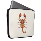 Ethnic Floral Scorpion Laptopschutzhülle (Vorne Rechts)