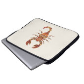Ethnic Floral Scorpion Laptopschutzhülle (Vorne Knopf)