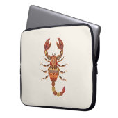 Ethnic Floral Scorpion Laptopschutzhülle (Vorderseite Links)