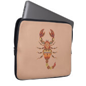 Ethnic Floral Scorpion Laptopschutzhülle (Vorne Rechts)
