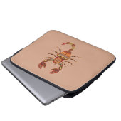 Ethnic Floral Scorpion Laptopschutzhülle (Vorne Knopf)