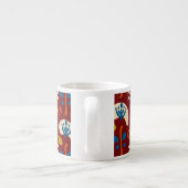 Ethnic Folk Floral Pattern Espressotasse (Rückseite)