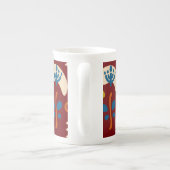 Ethnic Folk Floral Pattern Porzellantasse (Rückseite)