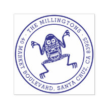 Ethnic Frog | Runder Familienname und Rücksendeadr