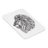 Ethnic Gemustert Lion Head Magnet (Rechte Seite)
