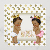 Ethnic Gender Reveal Baby Shower Einladung (Vorne/Hinten)