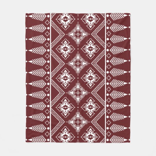 Ethnic Geometric Asian Style Muster Fleecedecke (Vorderseite)