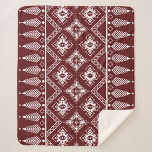 Ethnic Geometric Asian Style Muster Sherpadecke