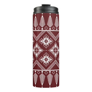 Ethnic Geometric Asian Style Muster Thermosbecher