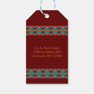 Ethnic Geometric Southwest Native  Geschenkanhänger