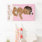Ethnic Girl Baby Shower Banner (Insitu)