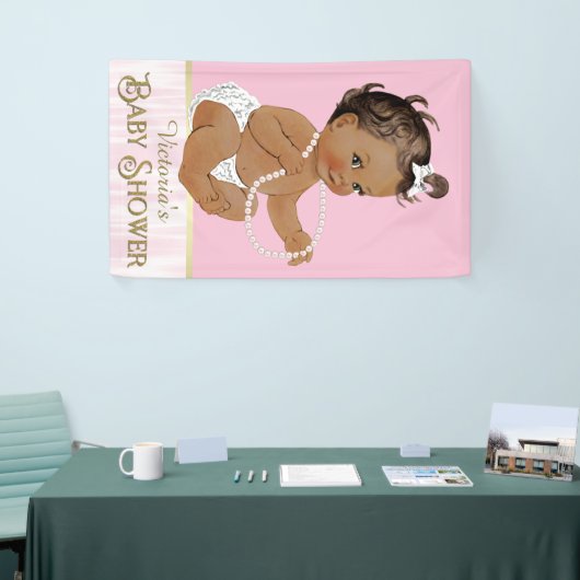 Ethnic Girl Baby Shower Banner (Messeveranstaltung)