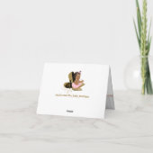 Ethnic Girl Baby Shower Vielen Dank (Rückseite)