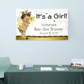 Ethnic Girl Bee Baby Shower Banner (Messeveranstaltung)