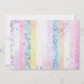 Ethnic Girl Rainbow Baby Shower Einladung (Rückseite)