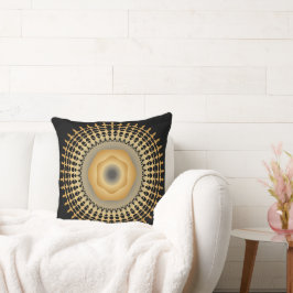 Ethnic Golden Verziert Art Throw Kissen