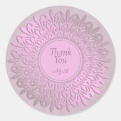 Ethnic Gradient Mandala Classic Round Sticker (Vorderseite)