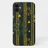 Ethnic Green Brown African Gemustert Case-Mate iPhone Hülle (Rückseite)