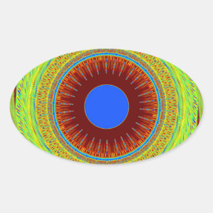 Ethnic haben einen schönen Tag und eine bessere Na Ovaler Aufkleber