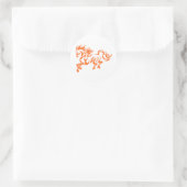 Ethnic Horse - Choose background color Runder Aufkleber (Tasche)