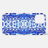 Ethnic Indigo Arrow Indianermuster Case-Mate iPhone Hülle (Rückseite (Horizontal))