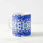 Ethnic Indigo Arrow Indianermuster Kaffeetasse (Vorderseite Links)