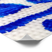 Ethnic Indigo Arrow Indianermuster Poster (Ecke)