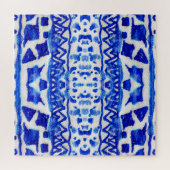 Ethnic Indigo Arrow Indianermuster Puzzle (Horizontal)