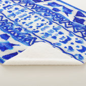 Ethnic Indigo Arrow Indianermuster Sherpadecke (3/4)