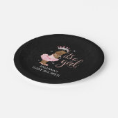 Ethnic ist ein Girl Princess Baby Shower Teller (Schrägansicht)