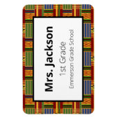 Ethnic Kente K84 Lehrer 1. Klasse Magnet (Vertikal)