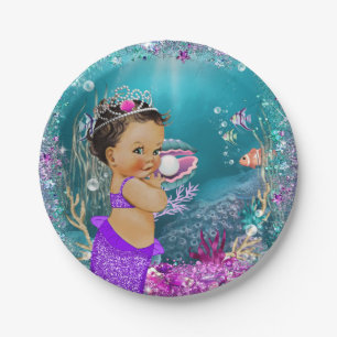 Ethnic Little Mermaid Baby Paper Teller
