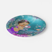 Ethnic Little Mermaid Baby Paper Teller (Schrägansicht)