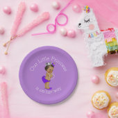 Ethnic Little Princess Baby Shower Lavender Pappteller (Party)