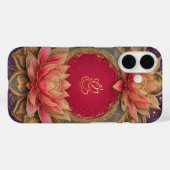 Ethnic Lotus Indian God Ganesh Case-Mate iPhone Hülle (Rückseite (Horizontal))