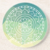 Ethnic mandala Blume boho inspirierend Getränkeuntersetzer (Vorne)
